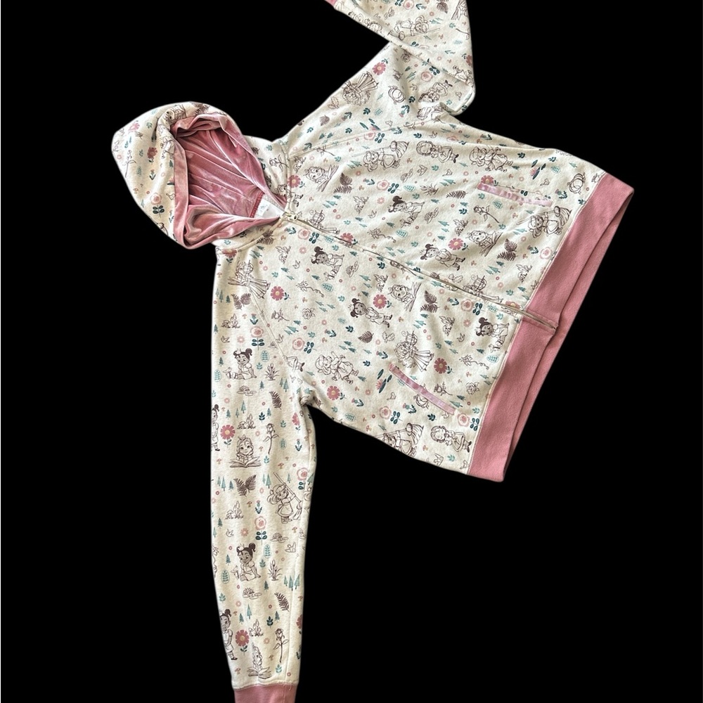 Disney Princess Hoodie- Cream and Pink